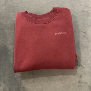 Women's Best Burgundy Sweatshirt